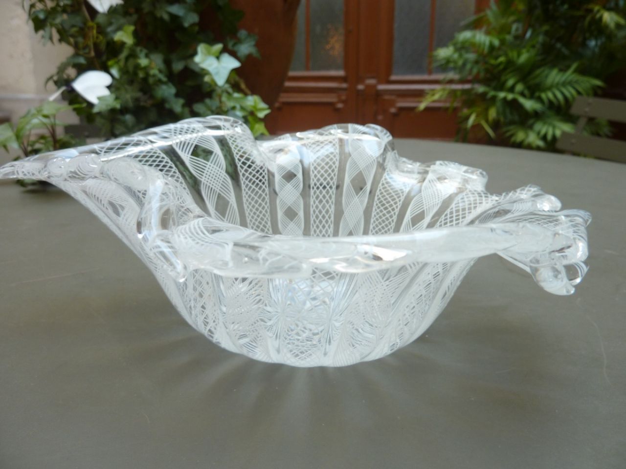 artisanat vénitien, coupe en verre soufflé, verre de Murano, artisanat italien, il Campiello 