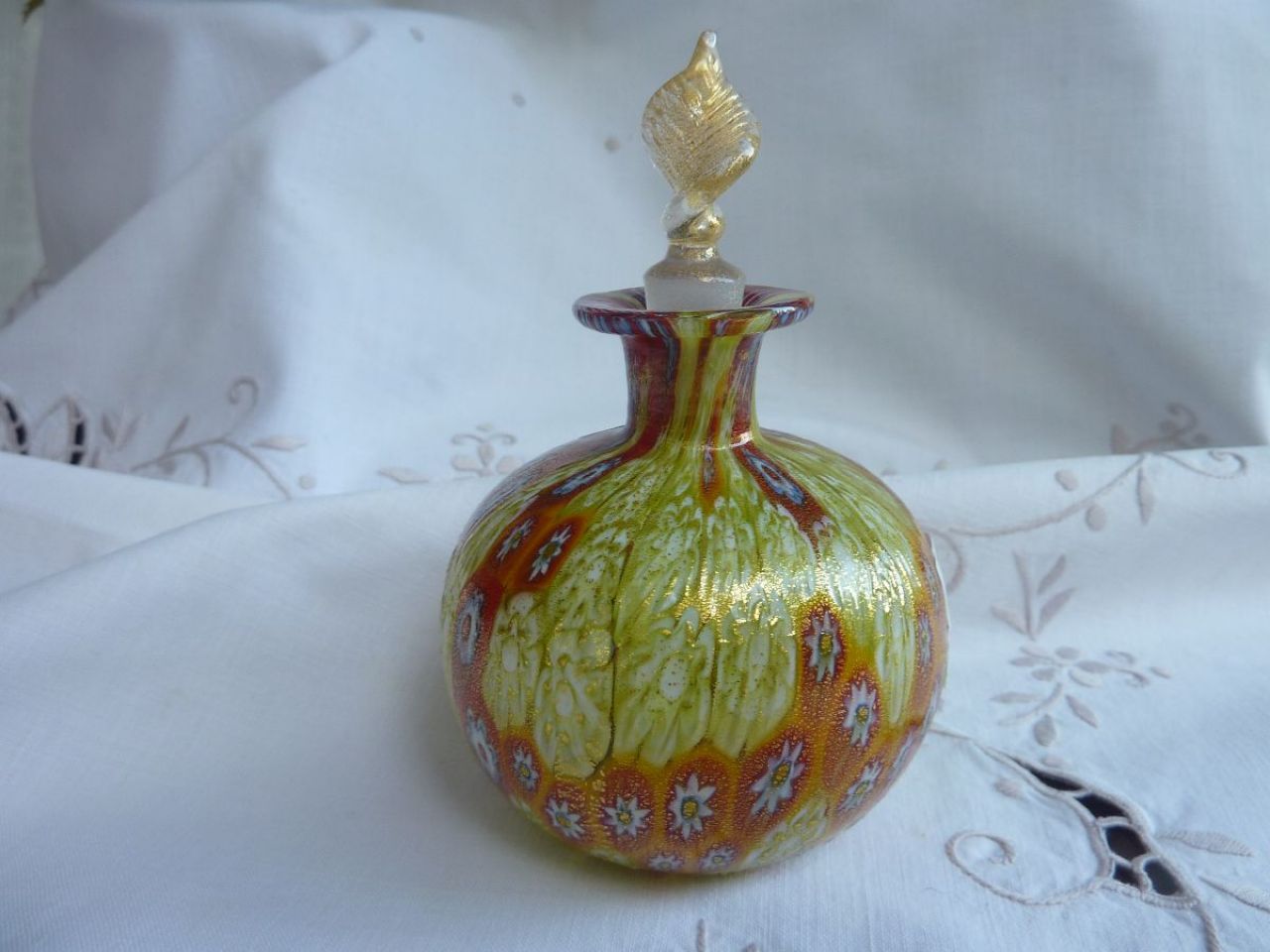 verre millefleur, verre de murano,  artisanat de Murano 