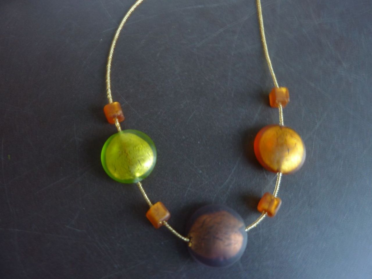 collier femme, collier en verre de Murano 