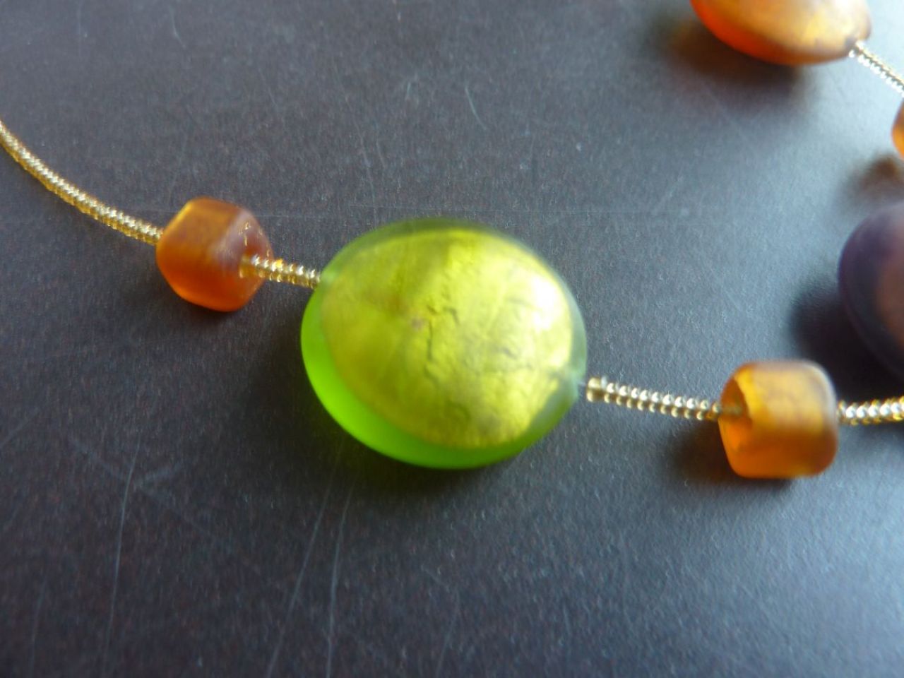collier femme, collier en verre de Murano 