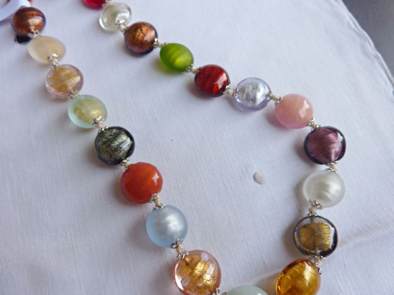 collier femme, collier en verre de Murano 