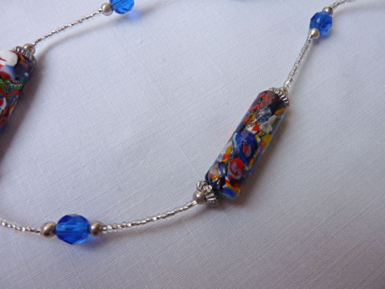 collier en verre, colier Murano, collier femme 