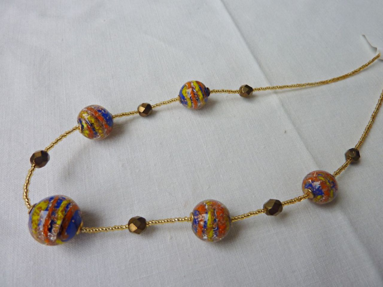 collier en verre de Murano, bijoux femme 