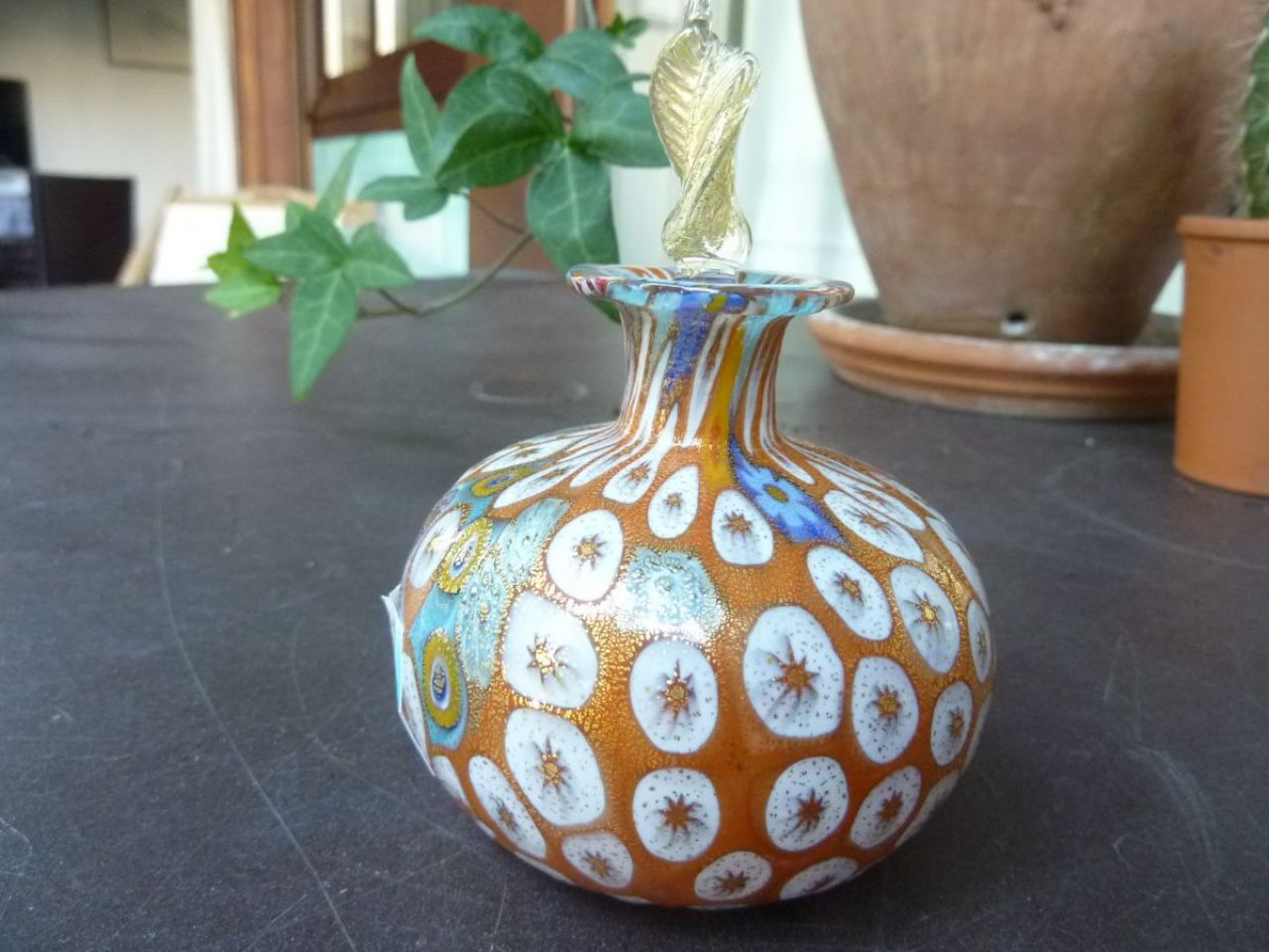verre de Murano, flacon à parfum 