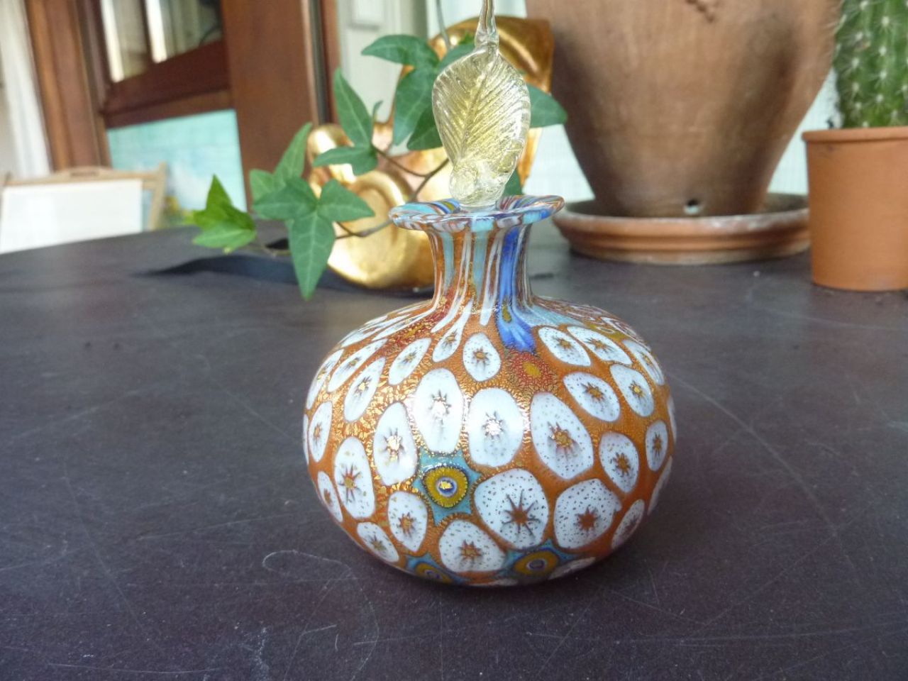 verre de Murano, flacon à parfum 
