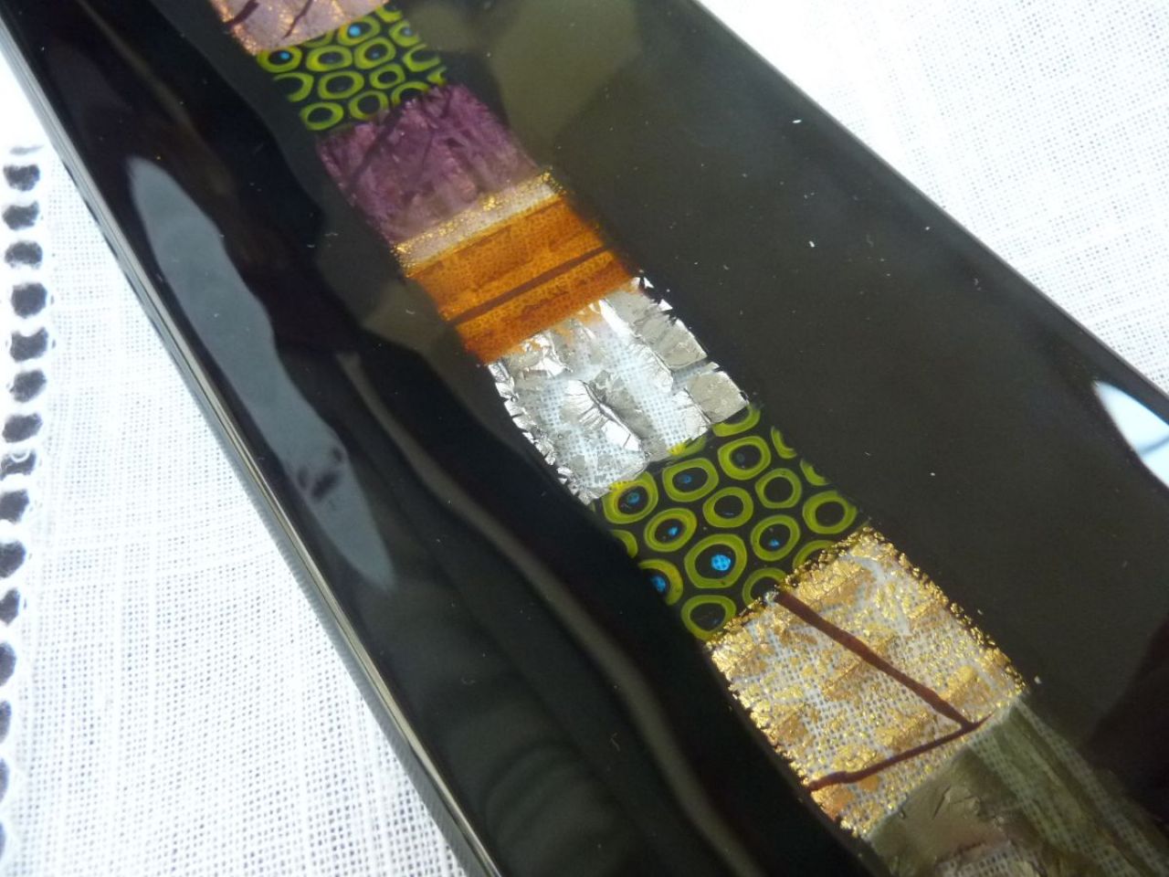 vide-poche en verre de Murano, réalisation de la maison Alfier 
