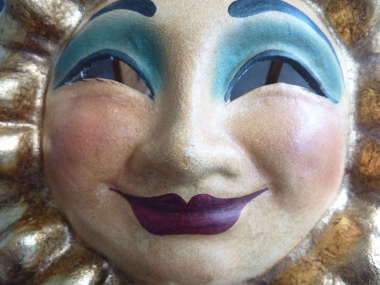 masque de Venise, masque de décoration, soleil 