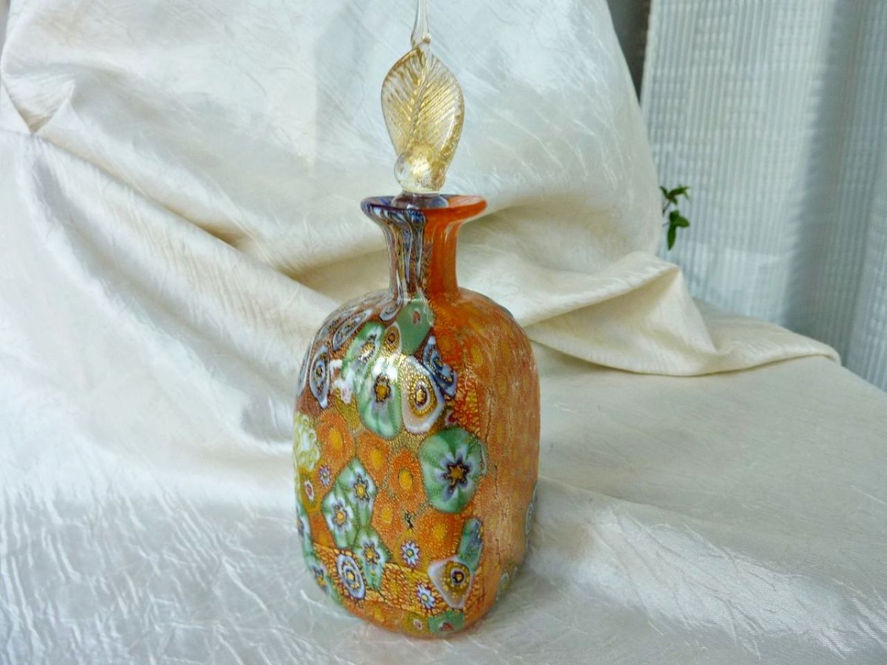 flacon à parfum en verre, flacon Murano 