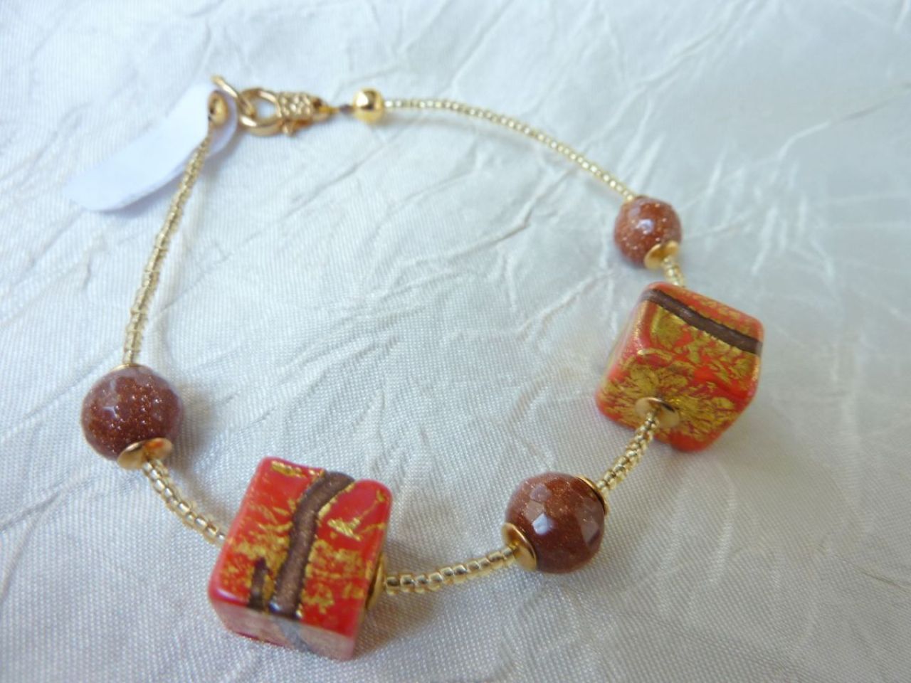 bracelet femme, bijoux en verre de Murano