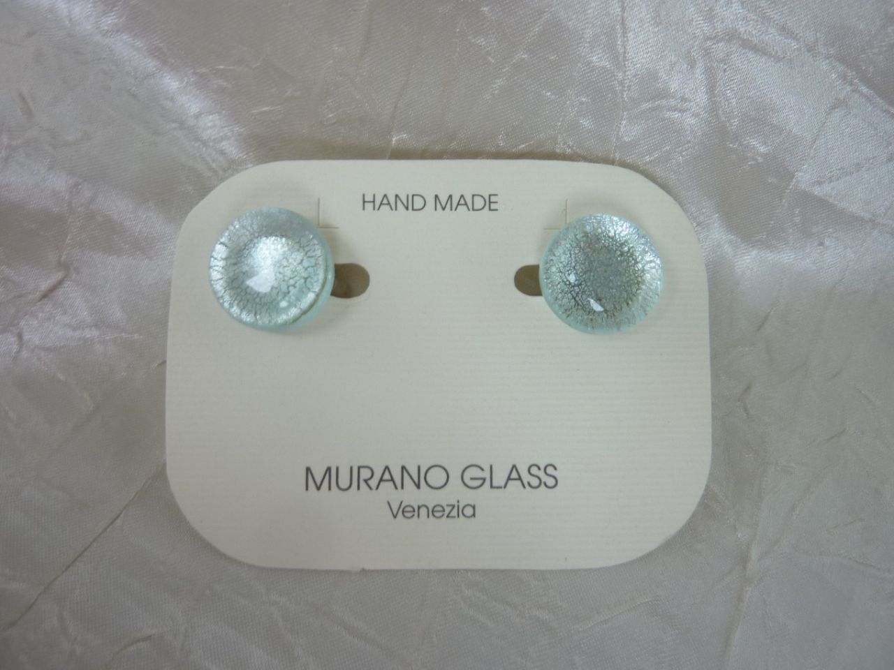 boutons de manchette en verre de Murano fait mai 