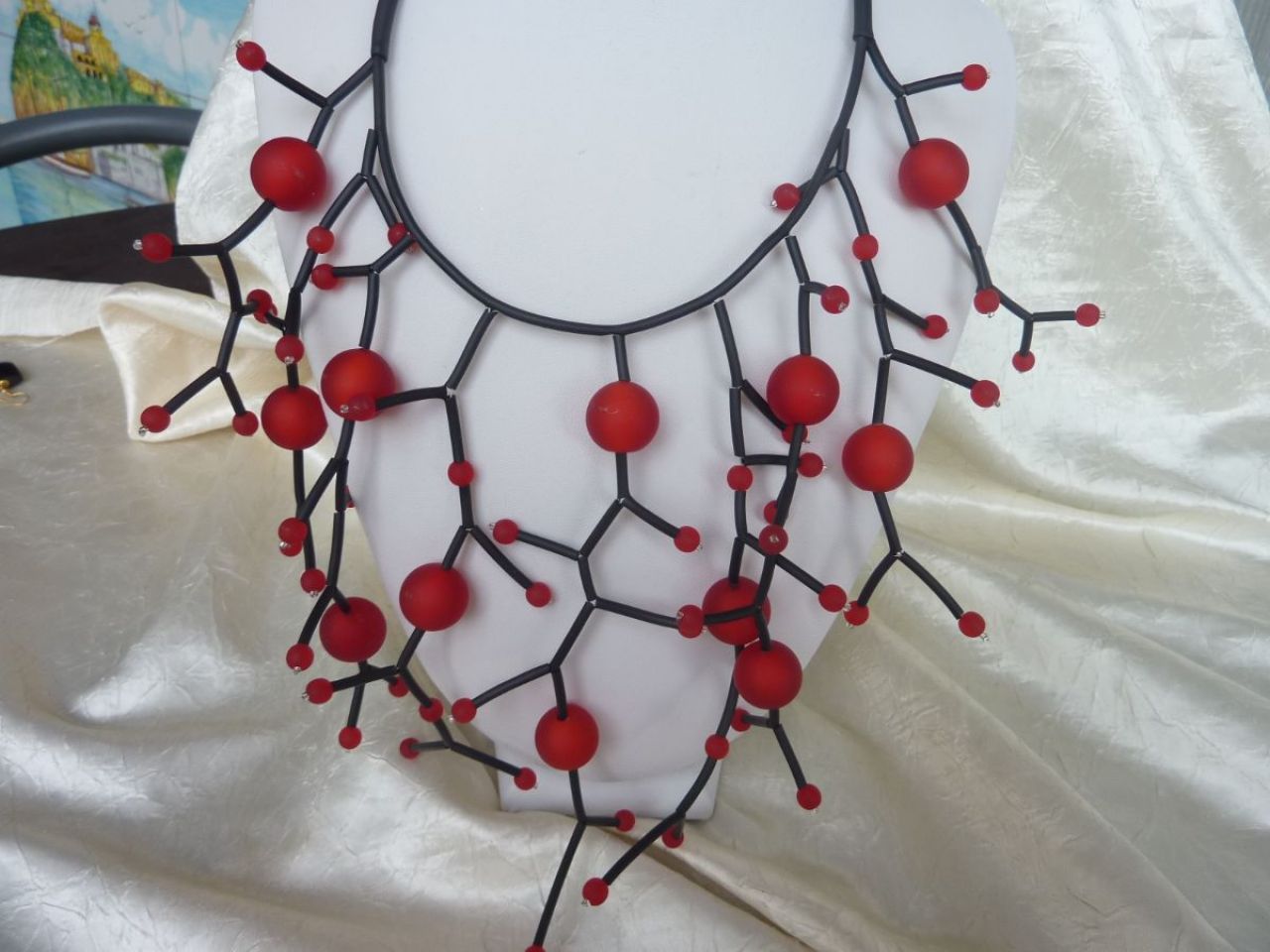 collier en verre de murano , bijou murano 