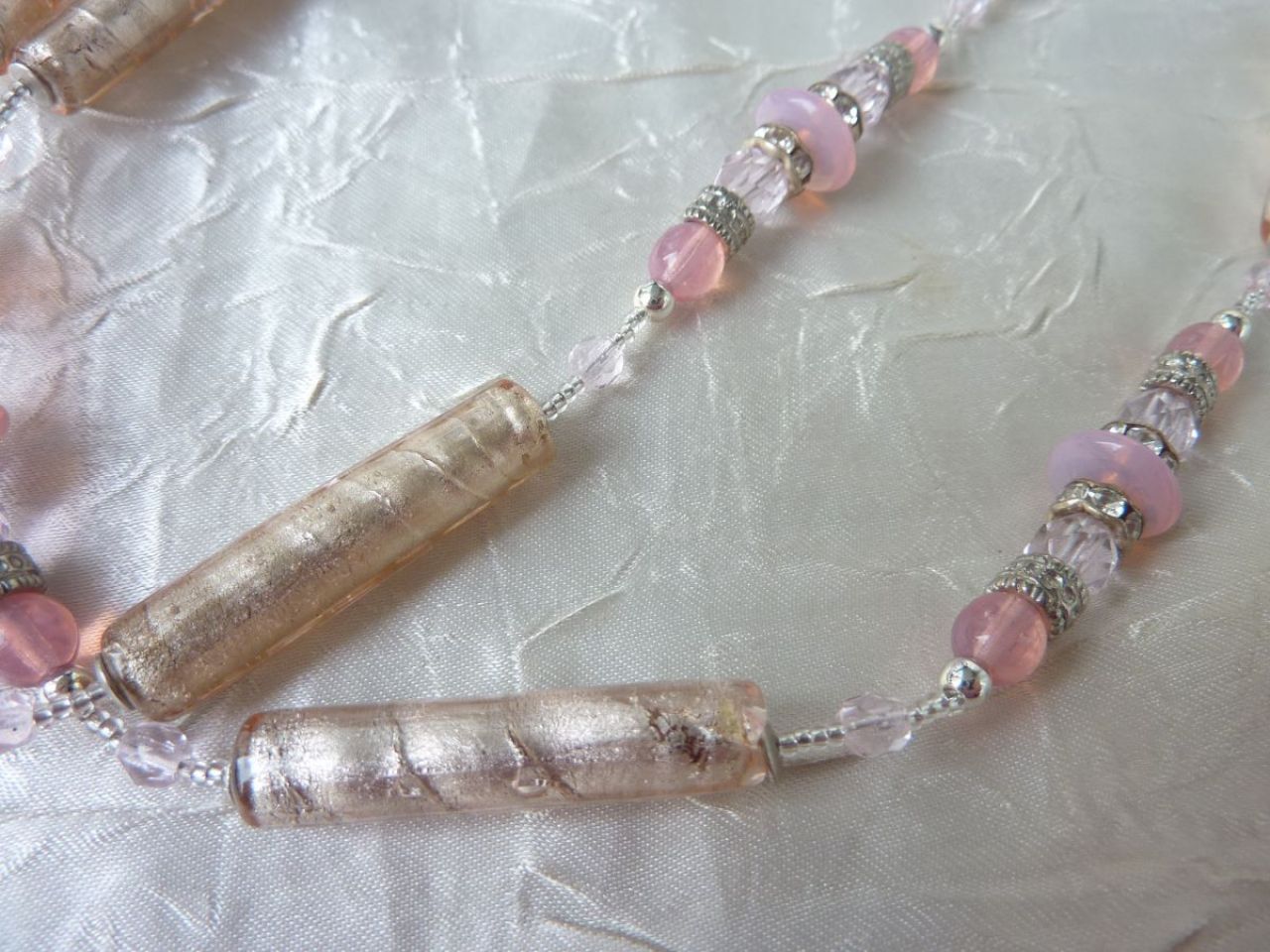 collier femme, colier en verre de Murano 