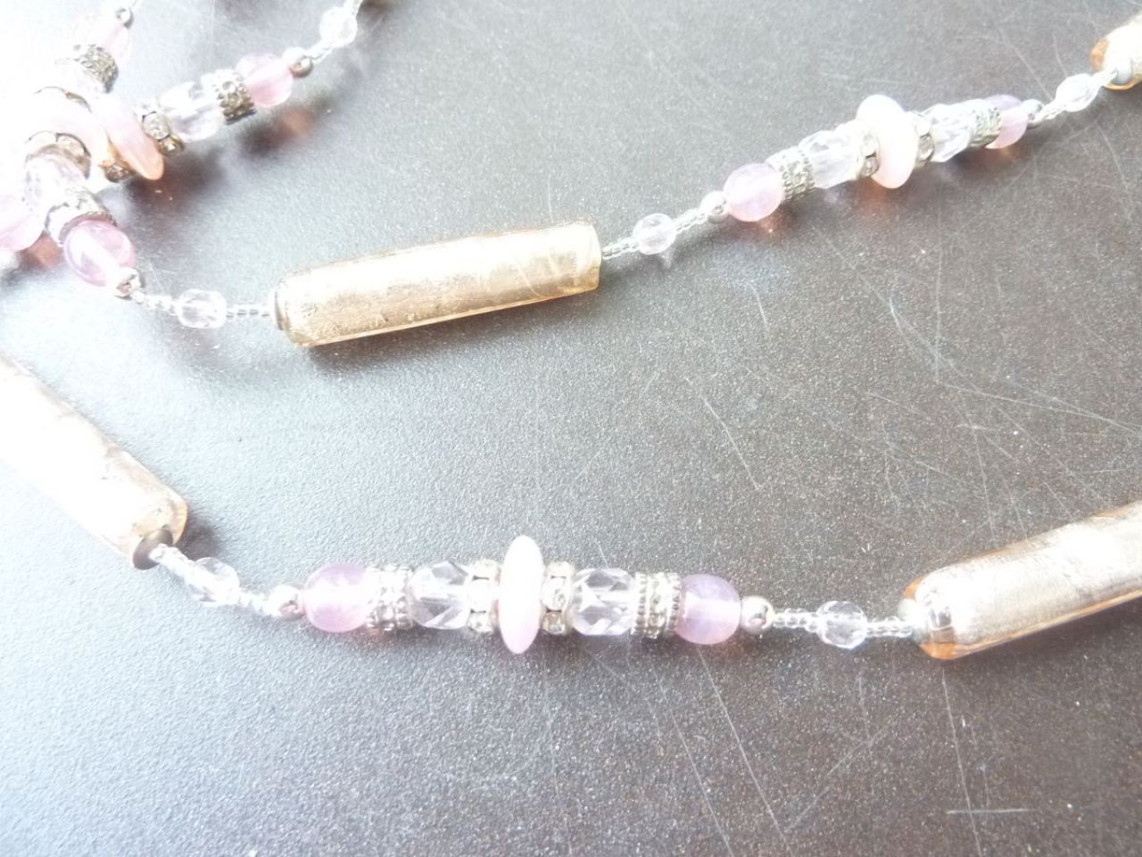collier femme, colier en verre de Murano 