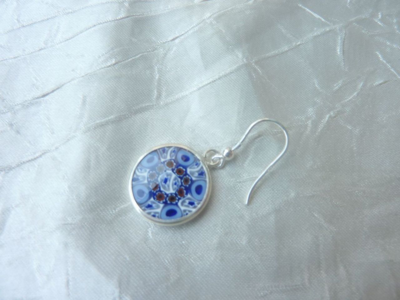 boucles d'oreille en verre de murano, bijoux en verre de murano 
