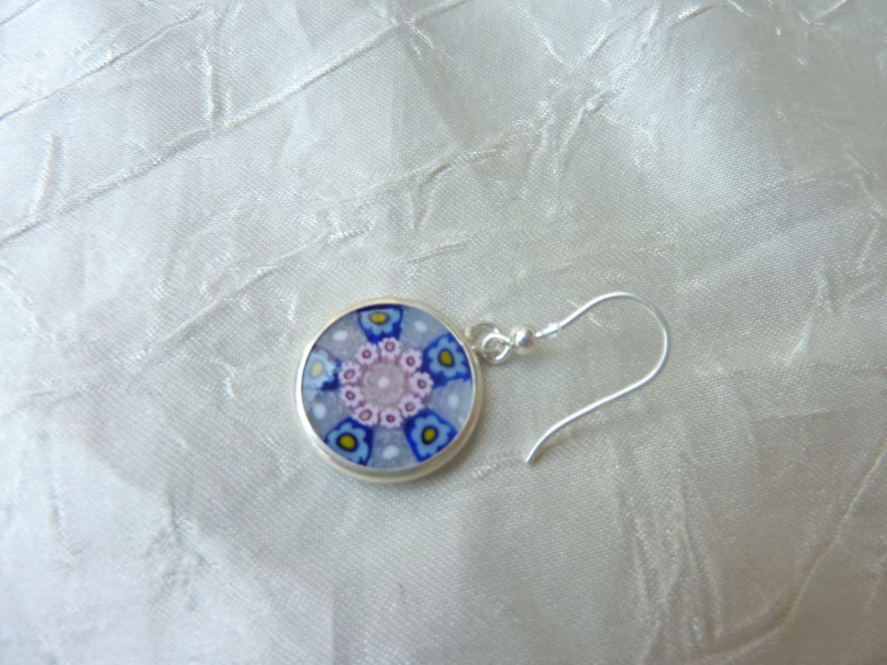 boucles d'oreille en verre de murano, bijoux en verre de murano 
