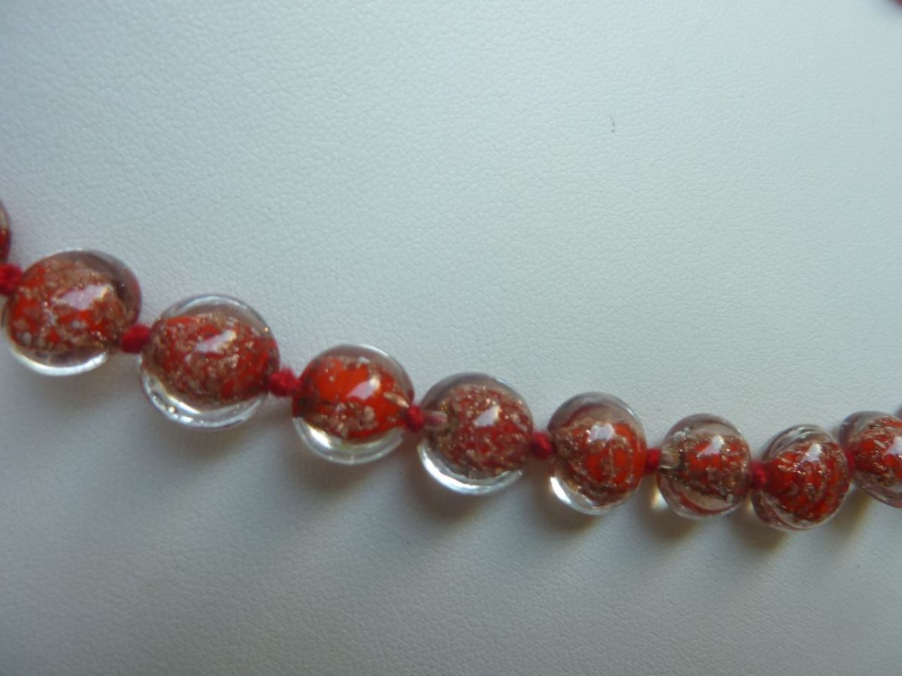 collier pour femme , collier en verre de Murano 