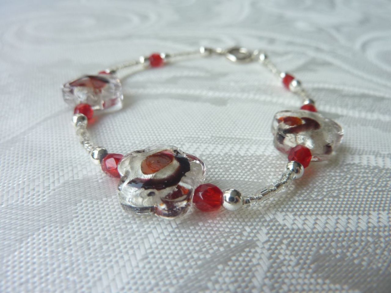 bijoux en verre de Murano, bracelet femme 