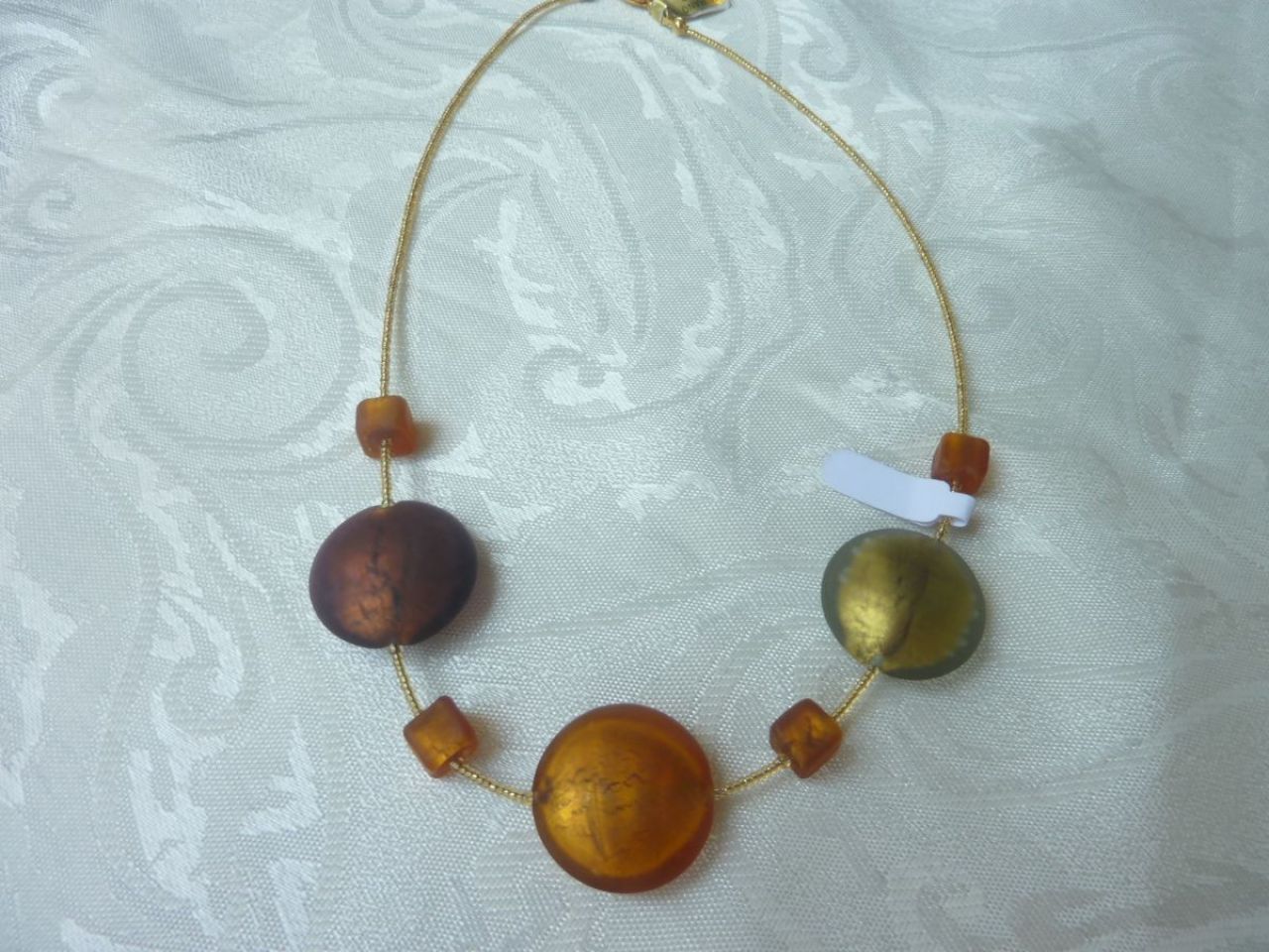 bijoux en verre de Murano, collier femme 