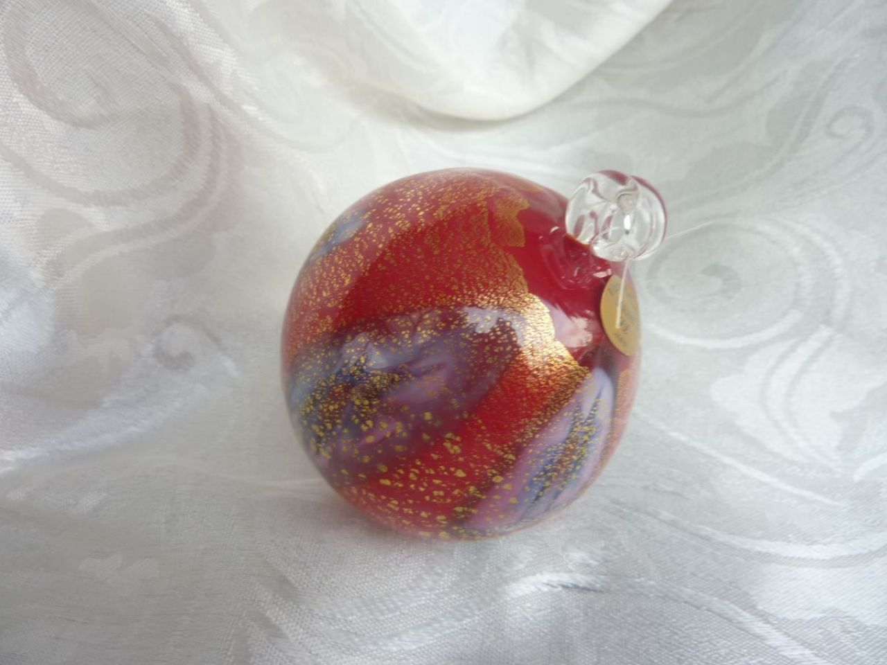 décoration de Noël, verre de Murano 