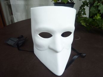 masque Bauta en papier mâché fait main