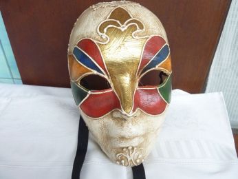 masque venitien, masque en papier mâché, masque de Carnecval