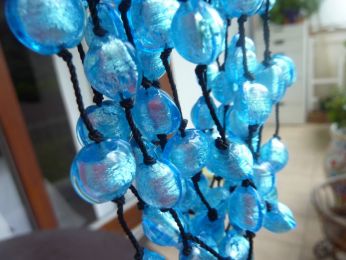 collier en verre de murano, bijoux  femme, artisanat Vénitien 