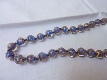 collier pour femme, collier en verre de Murano, bijoux en verre 