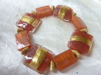 bijoux en verre de Murano, bracelet en verre de Murano 