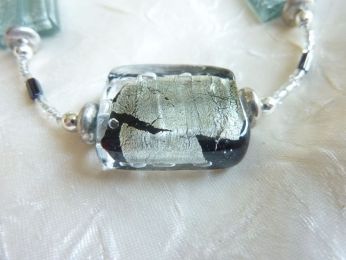 bracelet en verre de Murano, bijoux femme en verre de Murano 