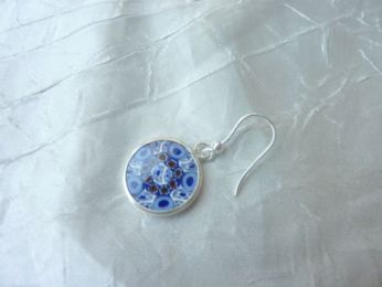 boucles d'oreille en verre de murano, bijoux en verre de murano 