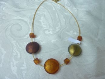 bijoux en verre de Murano, collier femme 