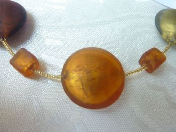 bijoux en verre de Murano, collier femme 